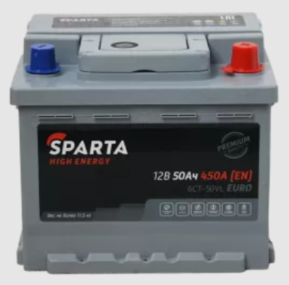 SPARTA High Energy (50 A/h), 450A R+ низкий