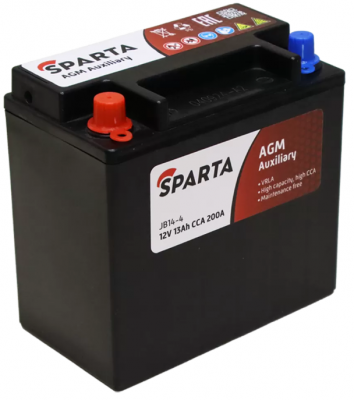 SPARTA JB14-4 (YTX14-BS) (13 A/h), 200A L+