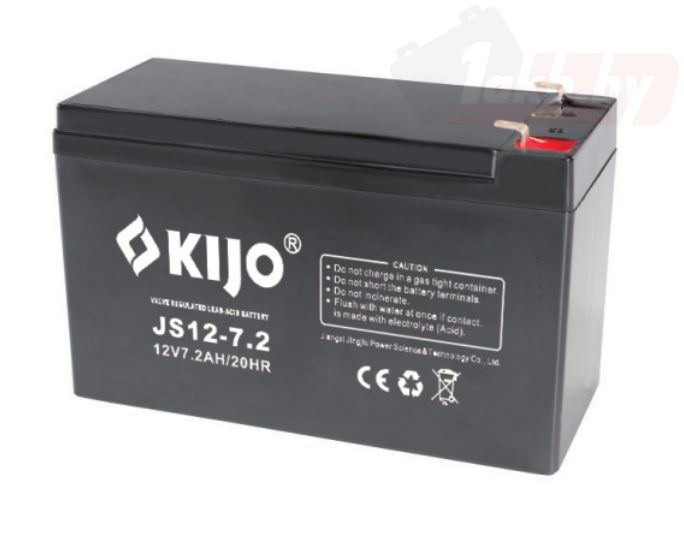 Аккумулятор Kijo 12V 7.2Ah (AGM) для ИБП, клеммы F2, 152×65×100 мм