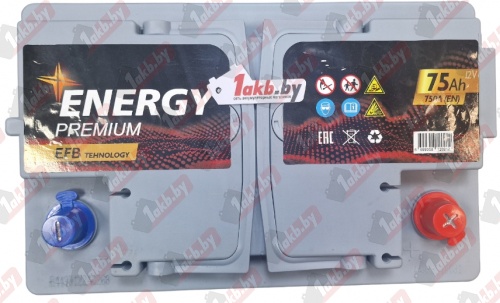 Energy Premium EFB (75 A/h), 750A R+
