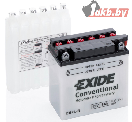 Exide EB7L-B (8 A/h), 85A R+