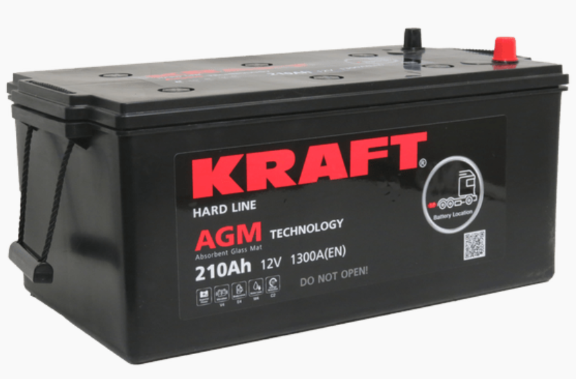 KRAFT AGM (220 A/h) 1400A L+ - фото 2