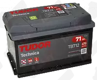 Аккумулятор Tudor Technica TB712 (71 А/ч), 670A R+