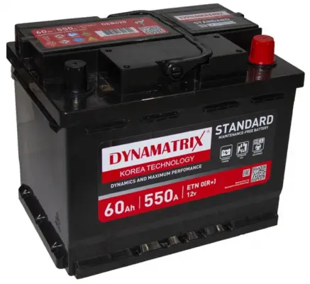 DYNAMATRIX-KOREA STANDARD DEB620 (60 A/h), 550A R+