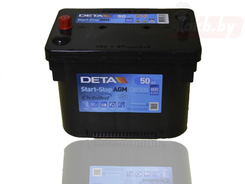 Deta Start-Stop AGM DK508 (50 A/h), 800A R+