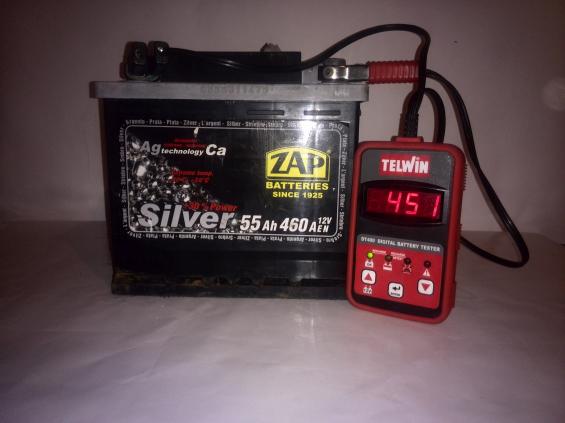 Аккумулятор Б/У ZAP Silver 55Ah (451A EN) R+, корпус LB1 низкий 175мм для Fiat/Lancia