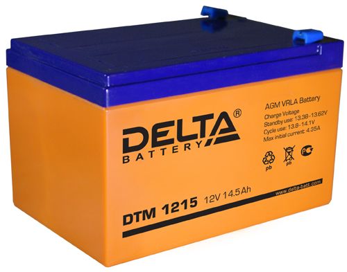 для ИБП Delta DTM 12-15 12V-15 Ah