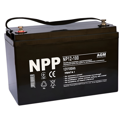Аккумулятор для ИБП NPP (100 A/h), 12V Аккумулятор для ИБП NPP (100 A/h), 12V