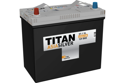 Titan Asia Silver (57 А/h), 450A L+