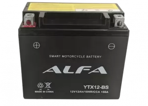 ALFA YTX12-BS (12 A/h), 150A L+