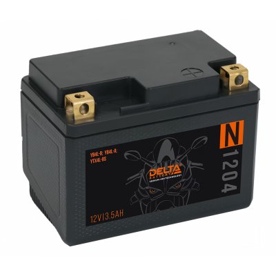Аккумулятор Delta N 1204 (YB4L-B, YB4L-A, YTX4L-BS) (3.5 A/h), 90A R+