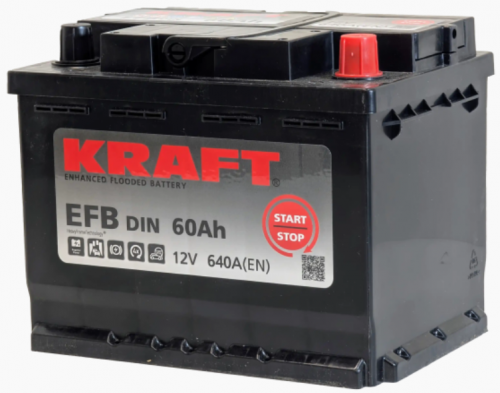 KRAFT EFB (60 A/h), 640A R+