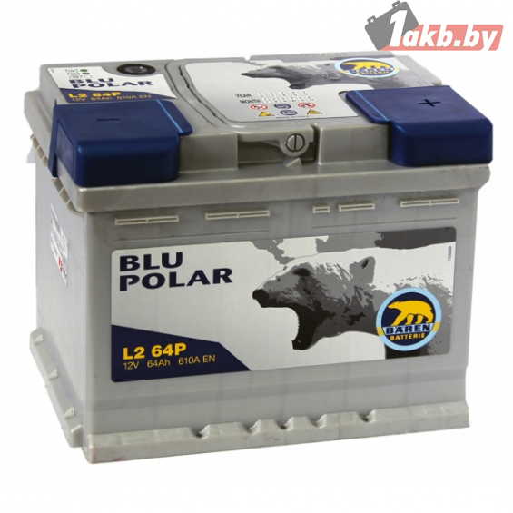 Baren Polar Blu (64 A/h), 610А L+ 7905624