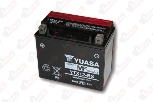 Yuasa YTX12 (10 A/h), 180A L+