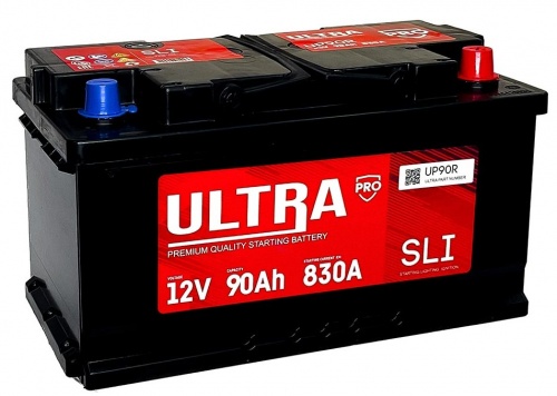 ULTRA PRO (90 A/h), 830A R+ низ. (LB4)