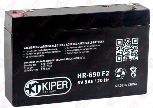Аккумулятор для ИБП Kiper HR-690 F2 6V/9Ah