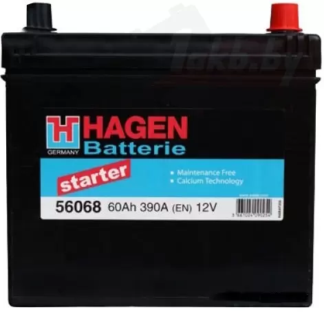 HAGEN Asia (60 A/h), 390A R+