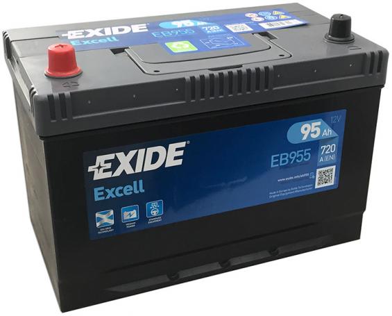 Exide Excell EB955 (95 A/h), 720A L+ JIS