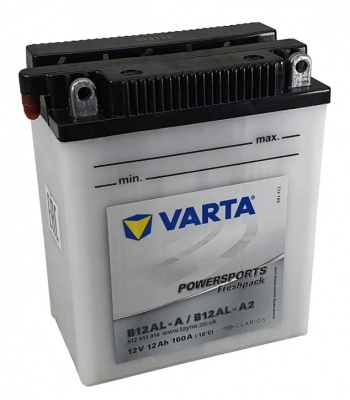 VARTA Poversport Frashpack (12A/h), 12V 160A R+ B12AL-A/B12AL-A2 (512 013 016)