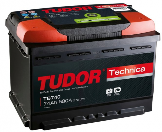 Tudor Technica TB740 (74 А/ч), 680A R+