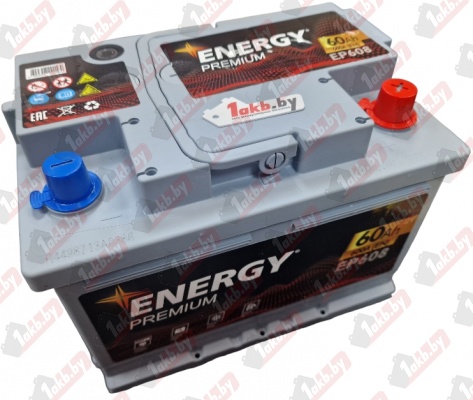 Energy Premium EP608 (60 A/h), 600A R+ низ.