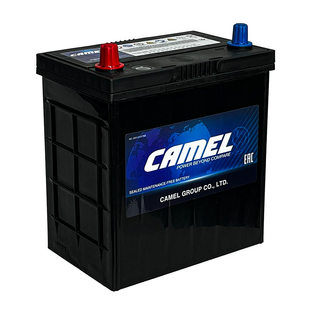 Аккумулятор CAMEL Asia (39 А/ч, 360А) L+, тонкие клеммы JIS, для Hyundai Getz / Kia Picanto - фото 2
