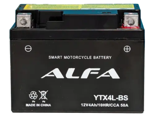 ALFA YTX4L-BS AGM (4 A/h), 50A R+