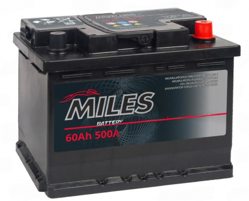 MILES (62 A/h), 500A R+ 