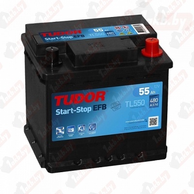 Tudor Start-Stop EFB TL550 (55 A/h), 480A R+