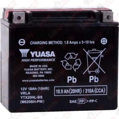 Yuasa YTX20HL-BS (18 A/h), 310A R+