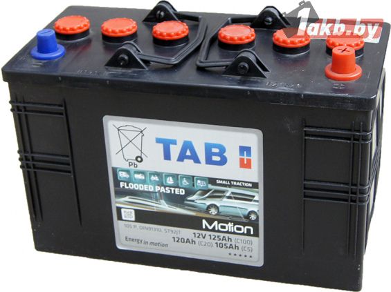 TAB Motion Pasted 105Ah (C20) Тяговый аккумулятор для лодок и электромоторов, глубокий разряд