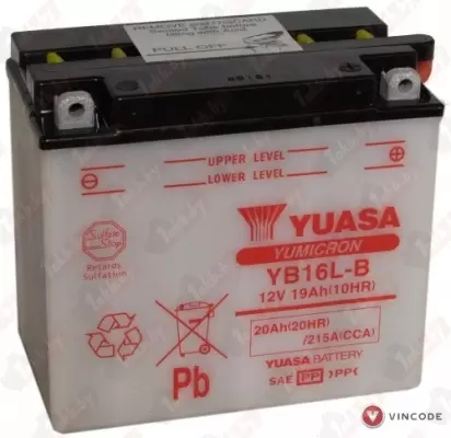 Yuasa YB16-B (19 A/h) L+