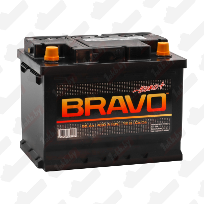 BRAVO 6СТ-55 (55 A/h), 430A R+