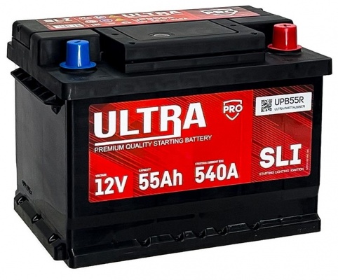 ULTRA PRO (55 A/h), 540A R+ низ.