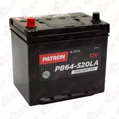 PATRON ASIA PB64-500LAC (64 A/h), 500A L+