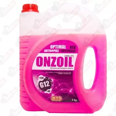 ONZOIL AF RED 5 Антифриз 5кг - готовый красный, RED Optimal G12