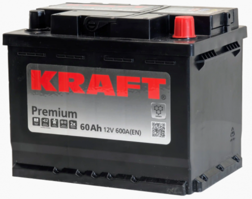 KRAFT Premium (60 A/h), 600A R+