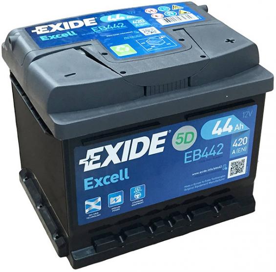 Exide Excell EB442 (44 A/h), 420A R+