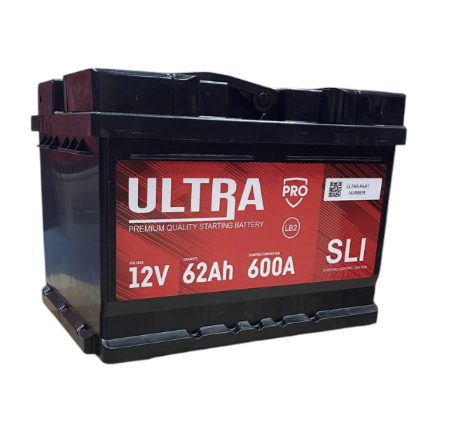 ULTRA PRO 62Ah 600A (R+) Низкий корпус 175мм для Hyundai Accent / Kia Rio - фото 2