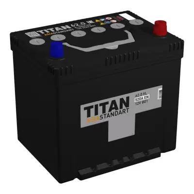 Titan Asia Standart (62 А/h), 520A R+