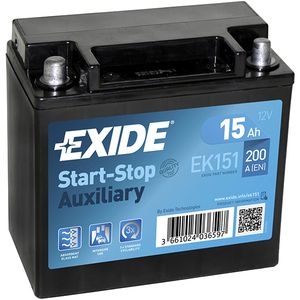 Exide AGM Auxiliary EK151 (15 A/h), 200А L+