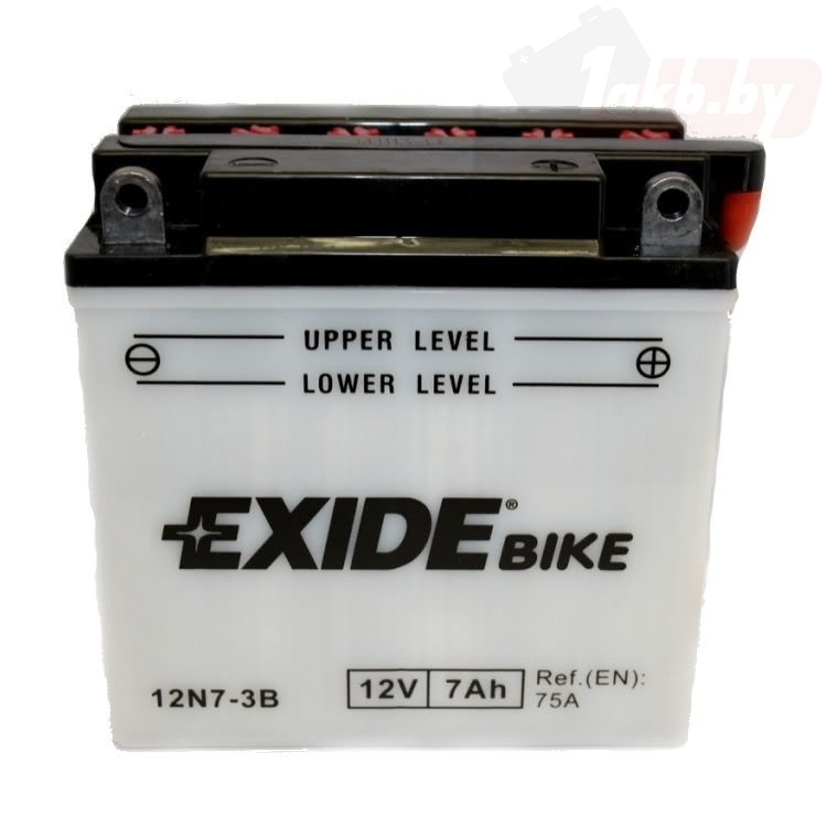 Exide 12N7-3B (7 А/ч, 75А) Обратная (R+), сухозаряженный мотоаккумулятор YB9L-A2