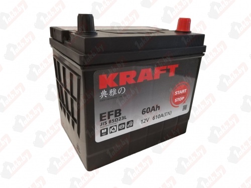 Kraft EFB Asia (60 A/h), 610A R+