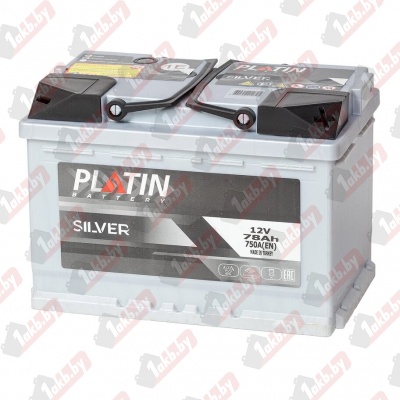 PLATIN SILVER (78 A/h), 750A R+ низ.