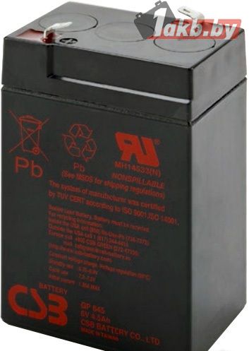 Аккумулятор для ИБП CSB GP645 (6V/4.5 A/h)