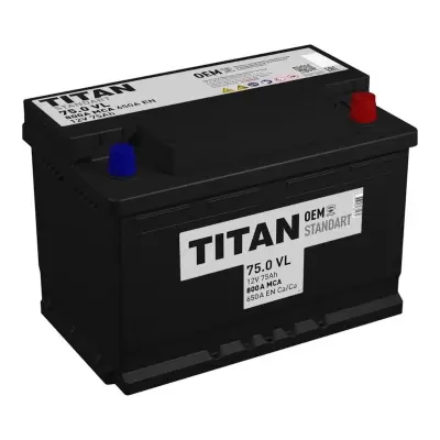 Titan Standart (75 А/h), 650A R+