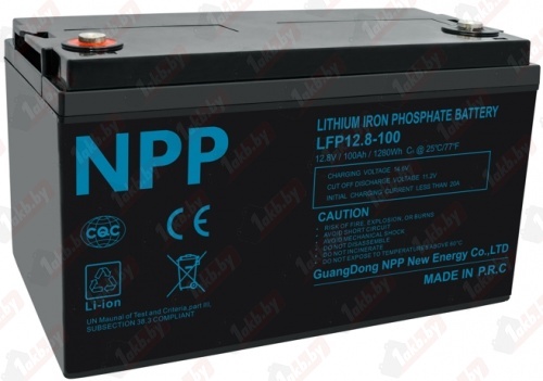 Аккумулятор для ИБП NPP LiFePO4 12.8V, (100 A/h) 100A