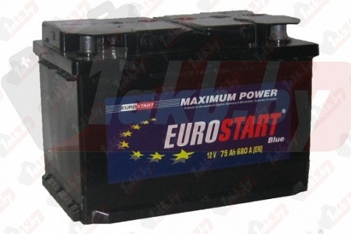 EUROSTART Blue (75 A/h), 615A L+