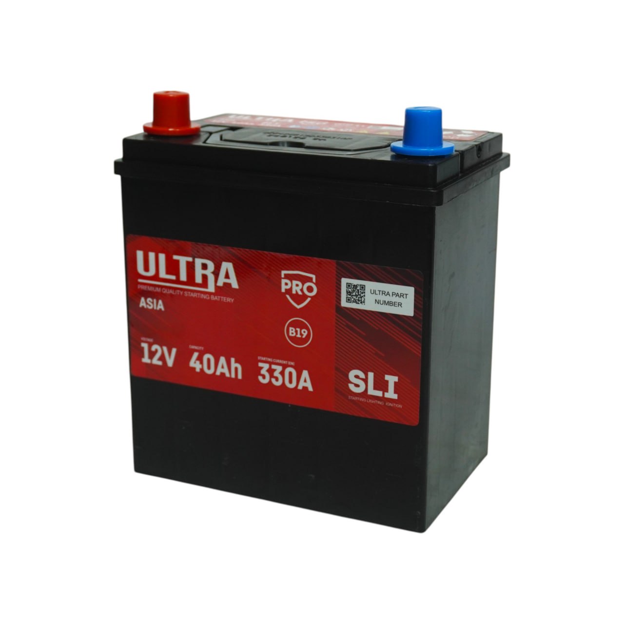 ULTRA PRO Asia (40 А/ч, 330А) L+, низкий корпус B19L для Hyundai/Kia - фото 3