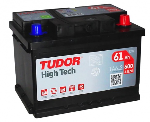 Tudor High Tech TA612 (61 A/h), 600A R+